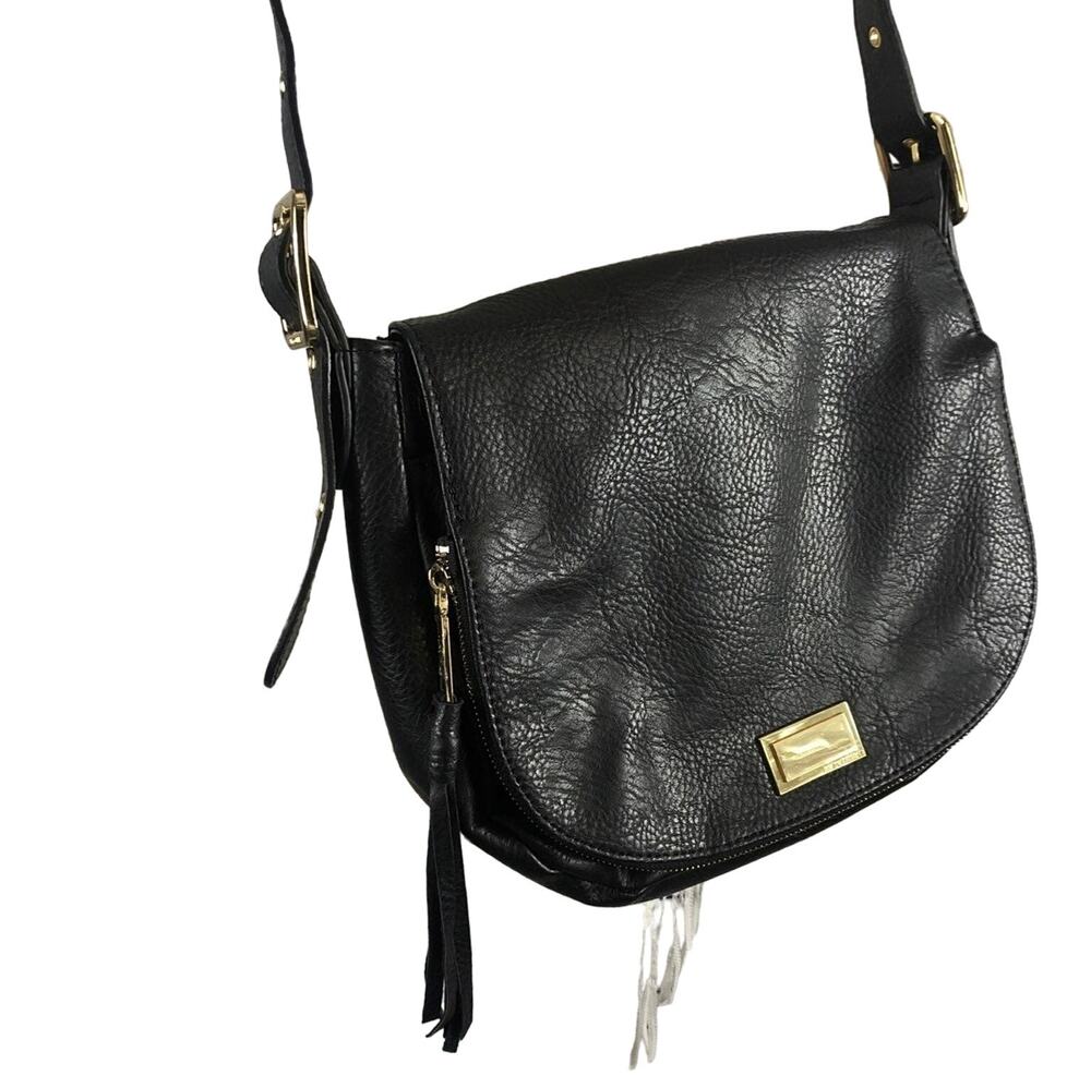 Juicy Couture shoulder crossbody bag in black with Gold embellishments.